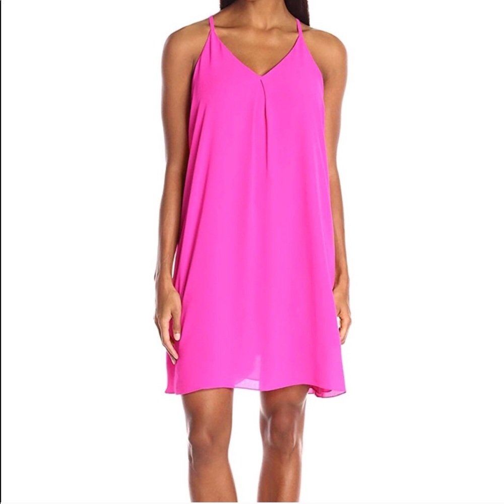 NWT Vince Camuto Inverted Pleat Tank Dress Pink!